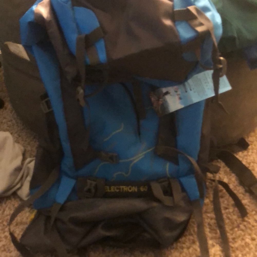 60 L hiking backpack, new with tags